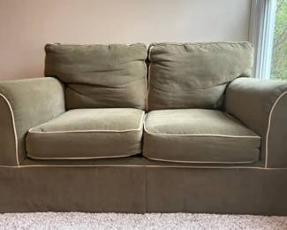 Microfiber Green Love Seat