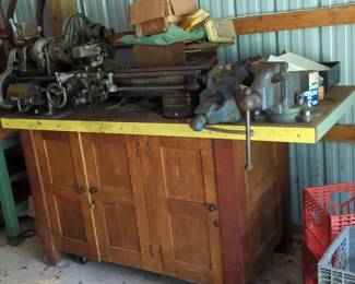 South Bend Lathe Works Antique Metal Lathe