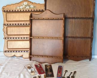 Collectible Spoons and Wooden Displays