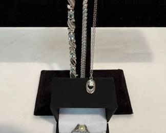 925 Bracelets, Rings, Earrings and Necklace