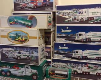HESS Toy Trucks and Space Shuttle