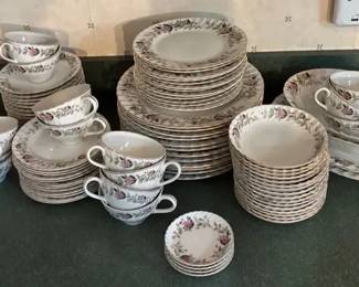 Vintage Regency Rose Fine China Set