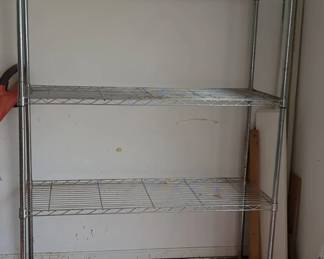 Rolling Metal Rack with 5 Shelves
