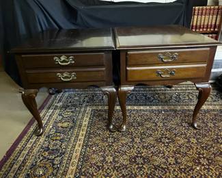Pair of Wooden End Tables