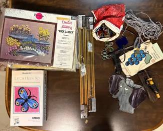 Stain Glass Tools and Needlepoint