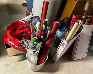 Mystery Lot of Christmas Wrapping Supplies