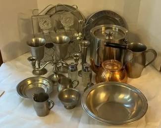 Pewter, Copper, and Assorted other Tone Metals