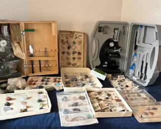 Microscopes and Rock Collection