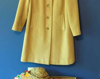 Vintage Coat, Hats, Scarves And Shrug
