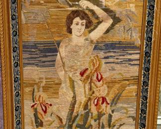 19th C FRENCH TAPESTRY “young Poseidon”