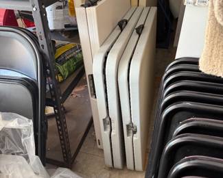 Several Folding Tables and Chairs