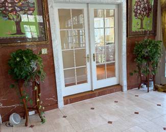 Pair of Jardineres on Pedestals