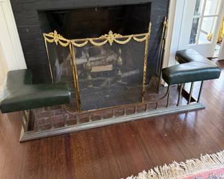 Folding Fireplace Screen