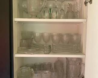 Glass Pitchers And Cups And Goblets