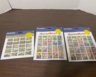 Legendary Baseball Players And Fields Stamps