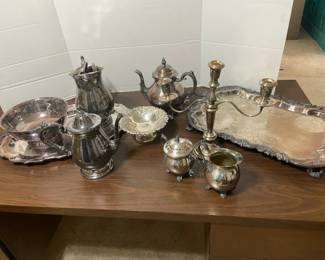 Silver Plates Service Lot