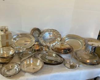 Reed  Barton, Chippendale, Crosby And More Plated Silver