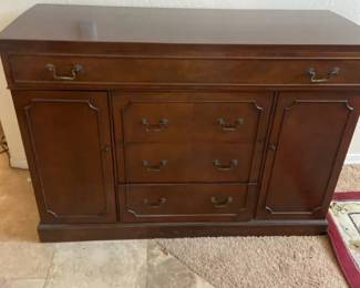 A Vintage Mahogany Six Drawer Buffet Server