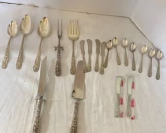 Partial Set Sterling Silver S. Kirk  Son Inc. Flatware