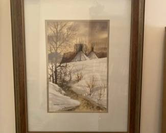 Watercolor Print By Michael Mccullough