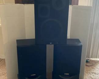 Three Large Speakers