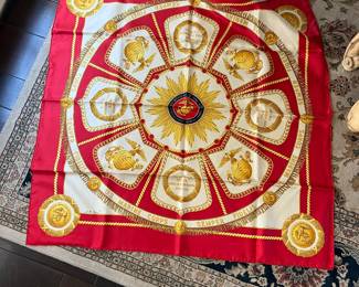 LR Paris Marine Corp Silk Scarf - new in box