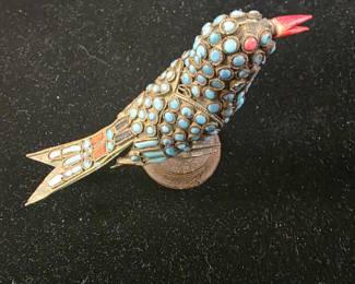 Alaskan bird with Turquoise 