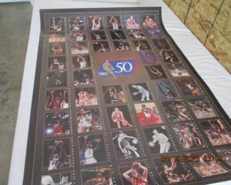 NBA 50 YEAR ANNIVERSARY POSTER