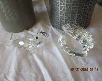 SWAROVSKI CRYSTAL CLAM AND SEAL