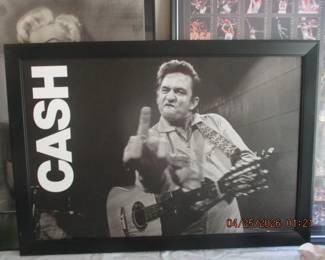 JOHNNY CASH (APPEARS TO BE ANGRY)
