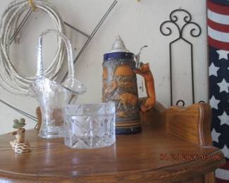 GERMAN STEIN FROM 1968, BRIDE'S BASKET