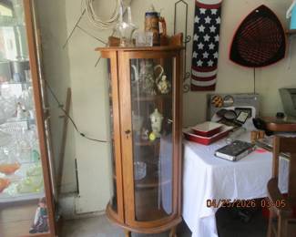 CORNER CURIO CABINET