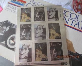 SHEET OF STAR WARS STAMPS (CERTIFIE)