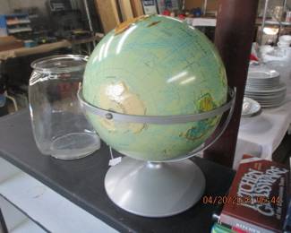 OLD RAISED RELIEF 12" GLOBE