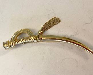 113-KD: Vintage Christian Dior Saber Brooch