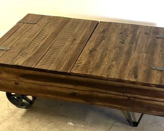 117-MM: Kincaid Rustic Industrial Lift-Top Coffee Table