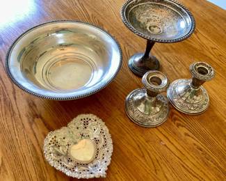 049-K: Sterling Silver Tableware – Gorham & Decorative Pieces