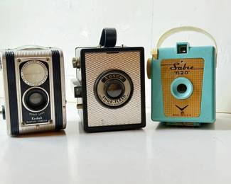 015-JM: Trio of Mid-Century Box Cameras