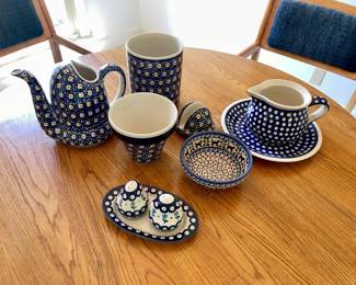 045-K: Polish Pottery Serving Lot #3