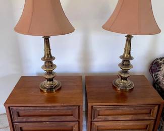 033-LR: Mid-Century Nightstand Pair