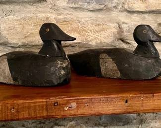 097-JM: Wooden Duck Decoy Pair #4