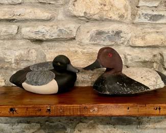 094-JM: Wooden Duck Decoy Pair #1