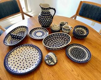 044-K: Polish Pottery Serving Lot #2