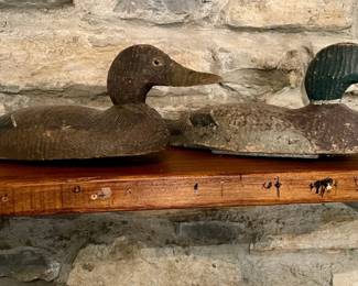 096-JM: Wooden Duck Decoy Pair #3