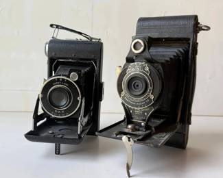 009-JM: Vintage Kodak Bellows Camera Pair
