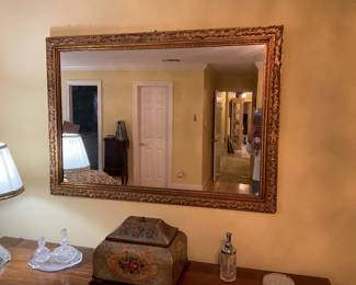 Large gold mirror 48”x34”