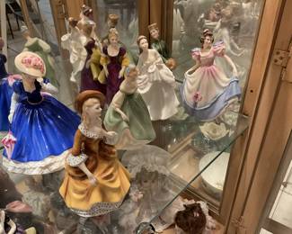 Vintage collection of porcelain Royal Doulton ladies 