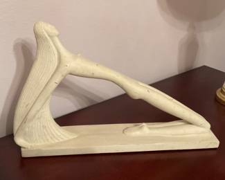 Vintage Austin Productions Sculpture 1988  nude bending woman figure