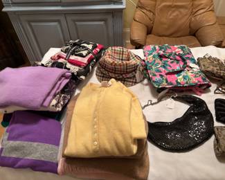Cashmere, name brand purses, and beautiful accessories 