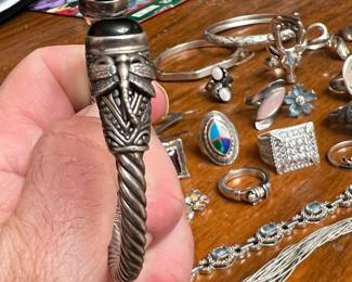 Gotta love this sterling dragonfly clamp style bracelet by Carolyn, Pollock Rayos